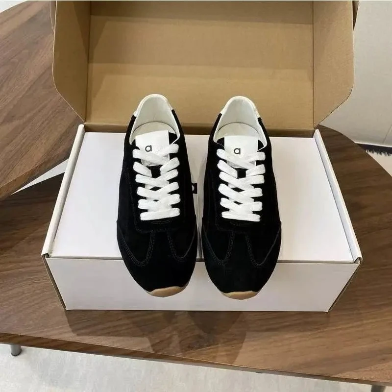 

2025 GTA Genuine Leather Couple Shoes, Unisex Lace-Up Ins Trendy, Comfortable Casual Sports Footwear