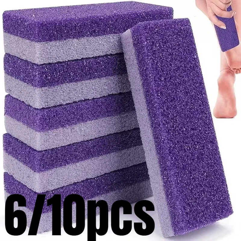 6/10Pcs Foot-exfoliating Stone File Dead Skin Remover Foot Heel Scrubber Smooth Feet In Seconds Pedicure Exfoliator Tool