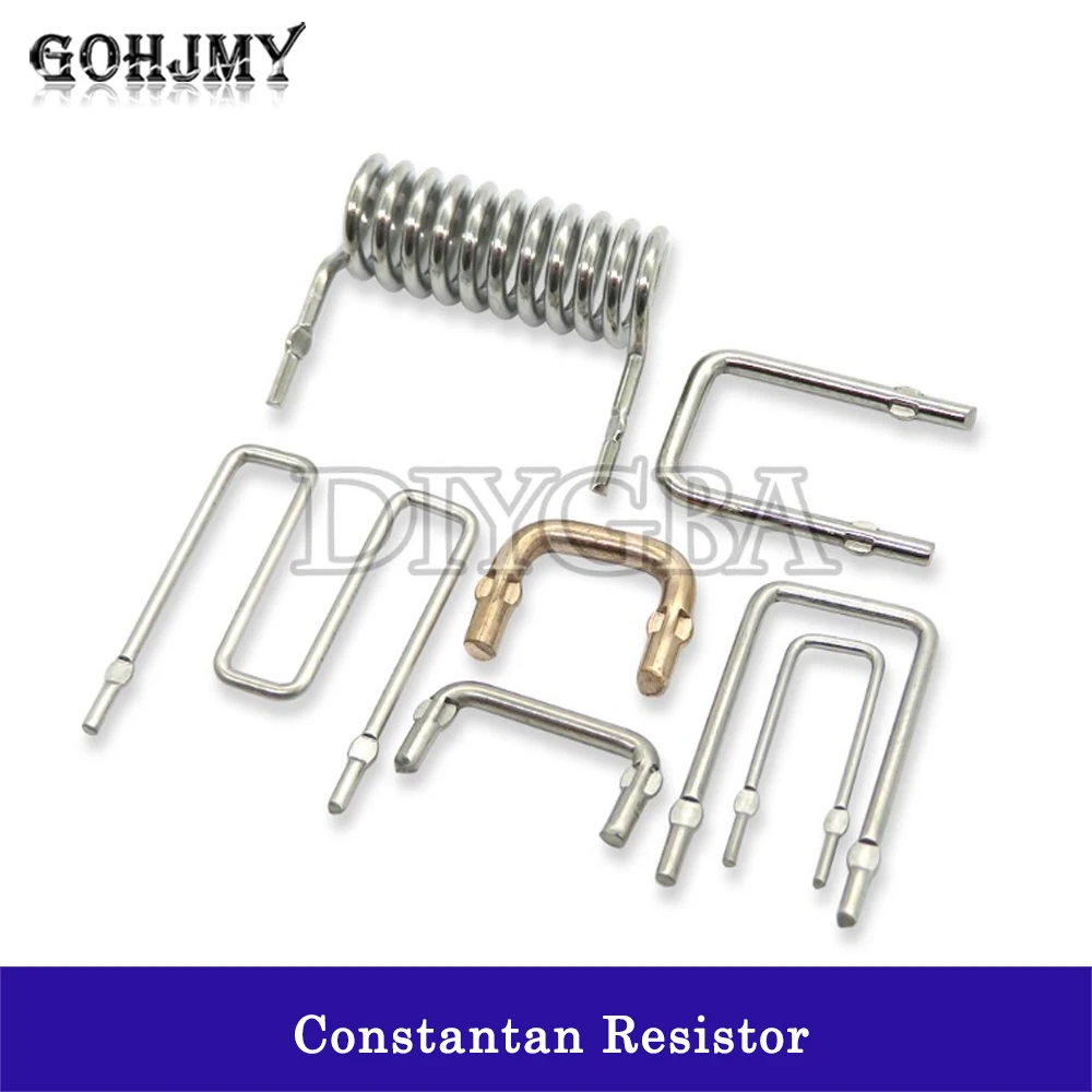 Resistencia constante de 10 piezas, 0,001r ~ 0,1r, paso 10mm, 12,5mm, 15mm, 20mm, 1mR ~ 100mR, 10mR, 5mR, 0,005r, 0,02r, resistencia de muestreo