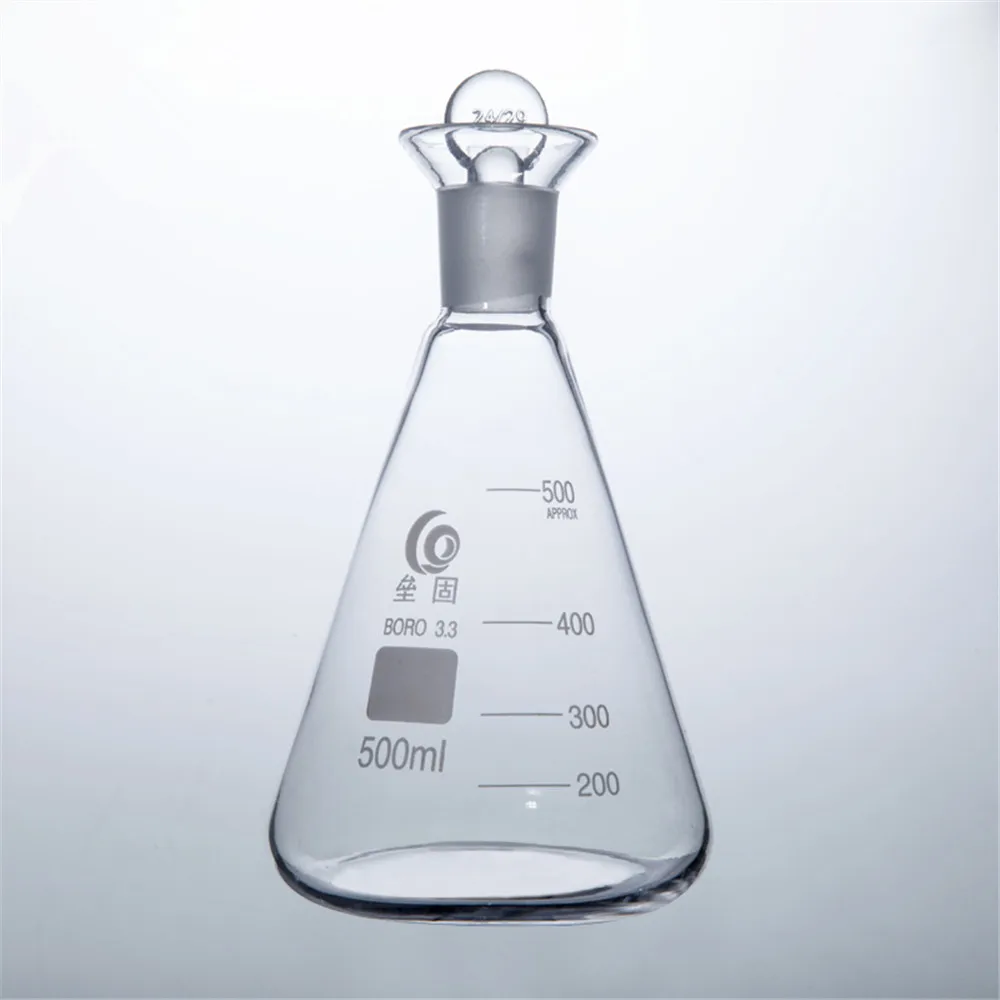 

500ml Iodin Determination Flask Grinding Mouth Conical flask For Chemistry Laboratory