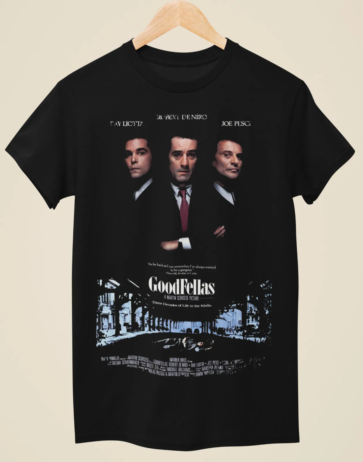 Goodfellas - Movie Poster Inspired Unisex Black T-Shirt