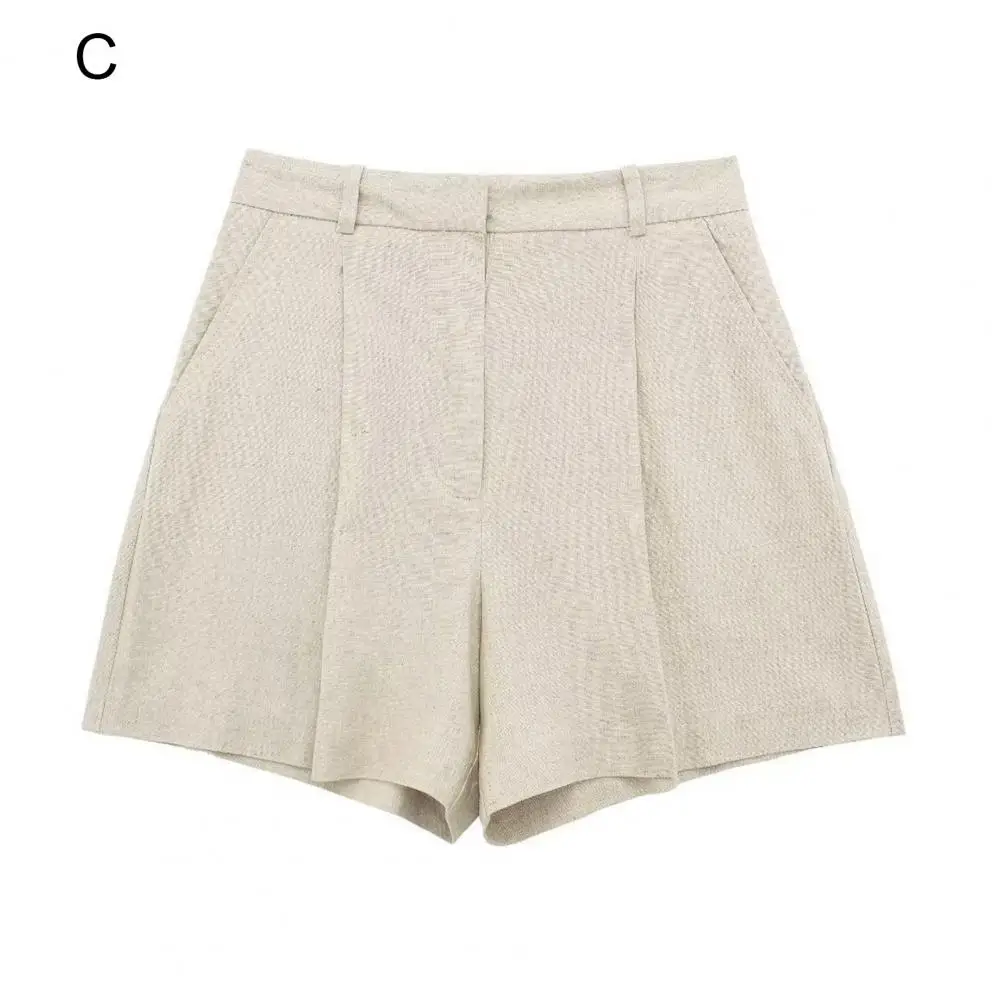 Top de colete estilo viajante feminino, decote V, cintura alta, shorts linha A, roupa de escritório, em Ol, elegante, verão