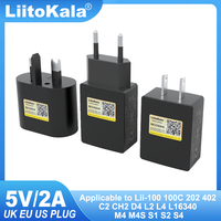 LiitoKala 5V 2A plug For LII-M4S Lii-M4 Lii-402 202 100 S1 S2 S4 Charger EU/US/UK plug