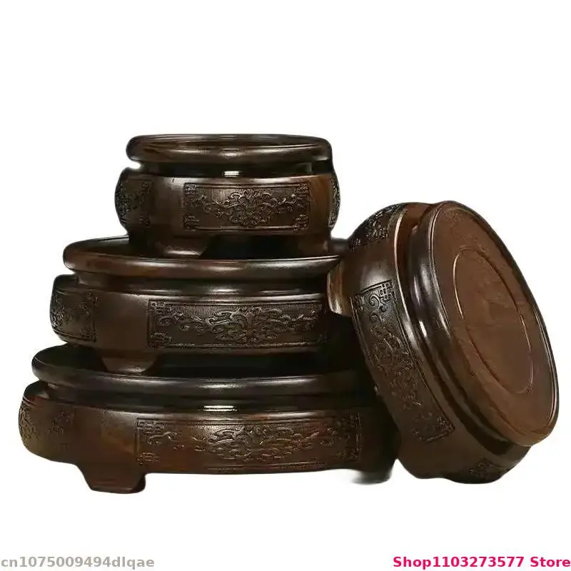 

Solid Wood Crafts Display Pedestal Mini Model Sculpture Display Pedestal Vase Plant Decoration Pedestal Fish Tank Pedestal