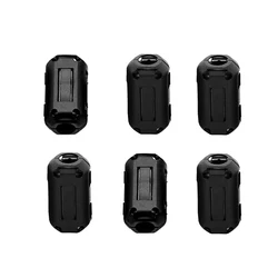3.5mm 5mm 7mm 9mm 11mm 13mm Black NI-ZN Anti-Jamming Toroidal Clip-on Clamp RFI EMI Noise Magnetic Filter Cable Ferrite Core