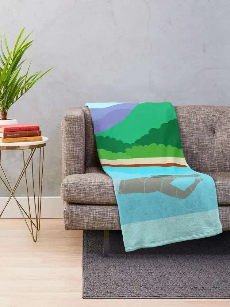 Minimal Horseman Throw Blanket sofa bed Weighted Blankets