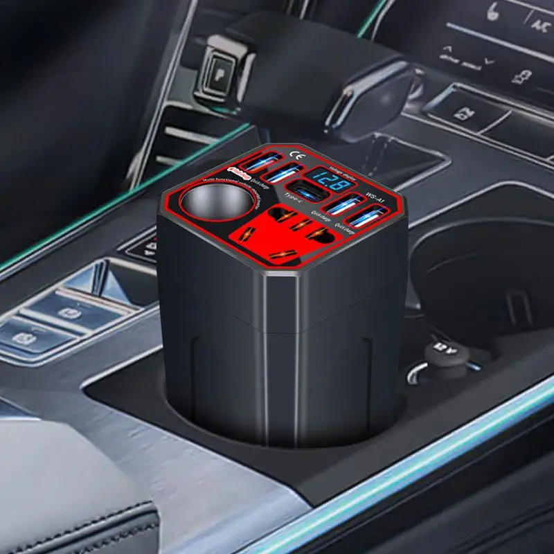 

Car Charger Inverter Quick Power Inverter for Vehicle Multi Ports Converter Car Adapter for Plug Efficient Power Inverter