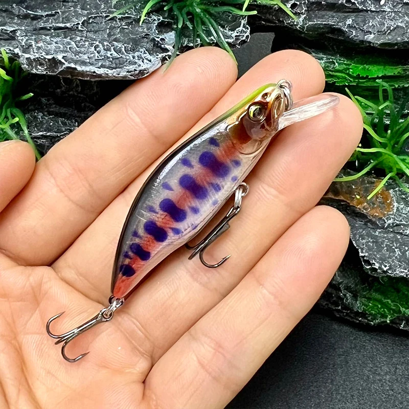 4.2g 51mm Mini Sinking Minnow Lure Pesca GH51 HUMPBACK Artificial Fishing Hard Bait for Perch Stream Trout Lure Fishing Supplies
