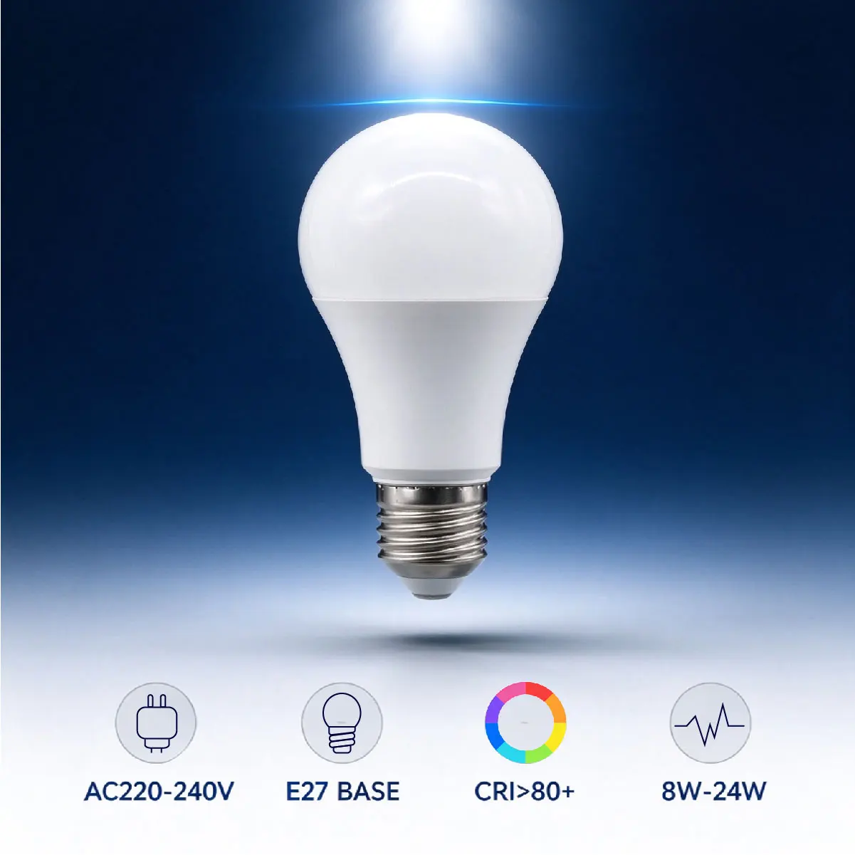 True Rated Power E27 LED Light Bulbs, AC220V, Multi Wattage 8W 9W 10W 12W 15W 18W 20W 24W, 2–20 Packs, Foyer & Home Lighting