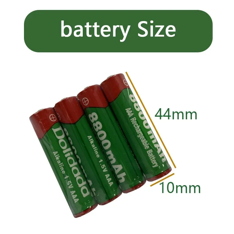 Aimjin 1.5V Aaa Oplaadbare Batterij 8800Mah Aaa 1.5V Alkaline Oplaadbare Batterij Voor Led Licht Speelgoed Mp3