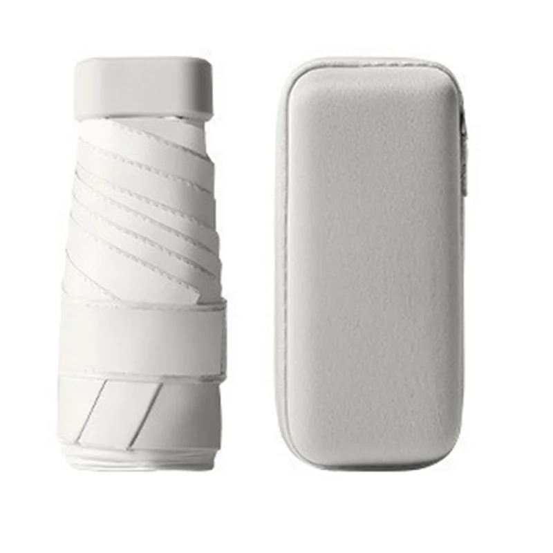 A59E-مظلة شمسية محمولة للجيب كبسولة مظلة مقاومة للشمس لكل من المطر واللامع