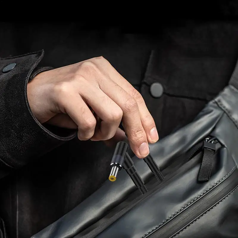 Cable convertidor tipo C a CC, Cable convertidor trenzado de carga rápida de nailon PD de 140W, Cable adaptador tipo C macho a CC de 180cm para