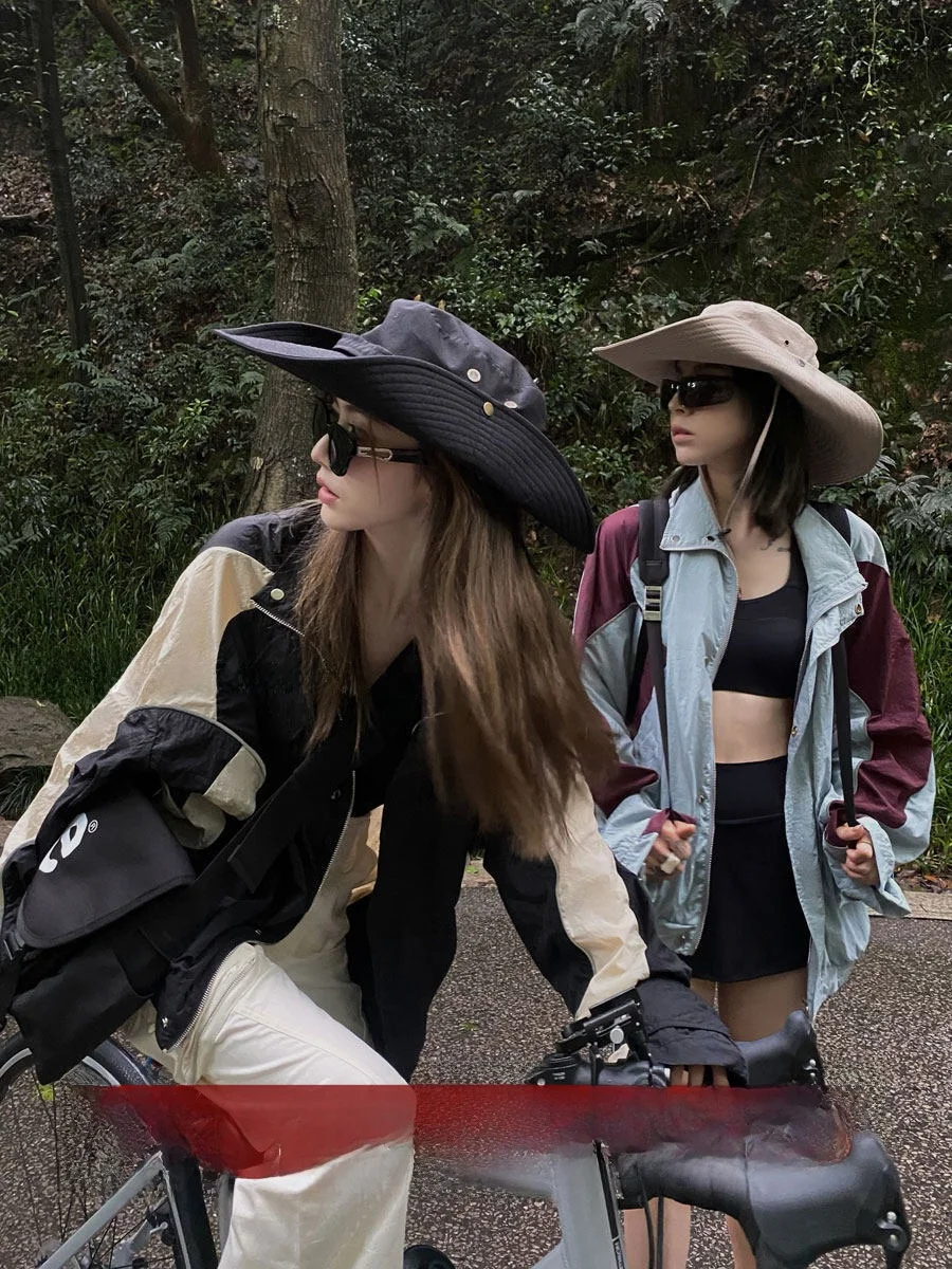 

Ретро-куртка женская тонкая цветная с воротником-стойкой, свободного кроя, для защиты от солнца, для повседневной носки, с длинной молнией