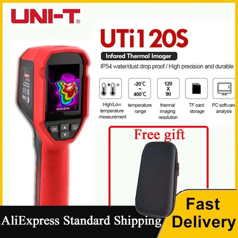 UTi120S Infrared Thermal Imager Resolution 120x90 Handheld Temperature Thermal Camera PCB Circuit Industrial Test Floor Heating