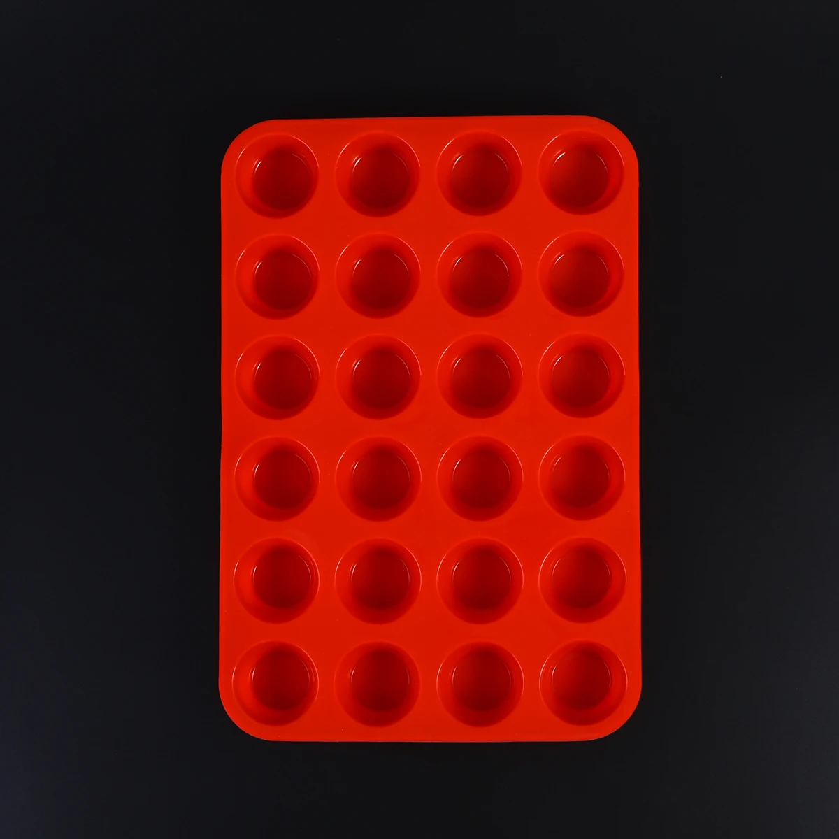 

24 Cups Silicone Cake Mold Cupcake Maker Baking Muffin Pan Food Grade Oven-safe