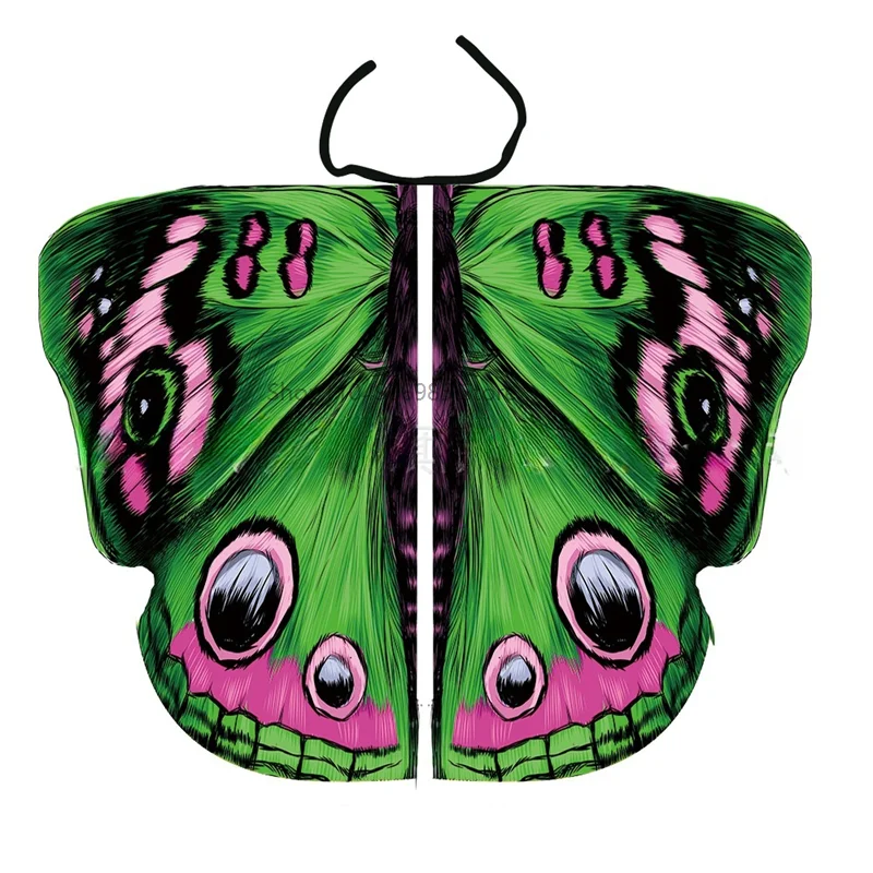 

Butterfly Wings Shawl For Adult Halloween Costume Moth Wing Scarf Fairy Ladies Party Cape Pixie Festival Rave Carnival Accessory