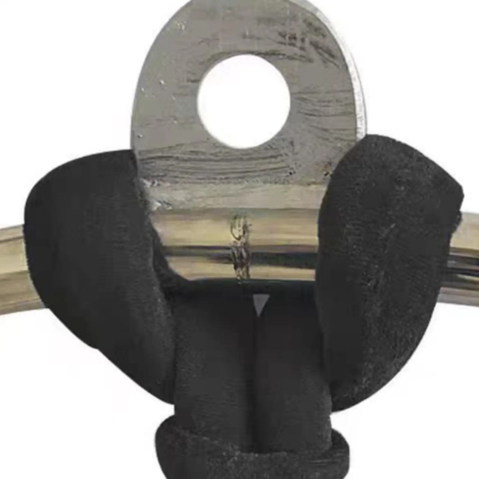 Secure Grip Aerial Dance Ring Padded Velvet Strap Loop Support for Airborne Moves and Floor Practice