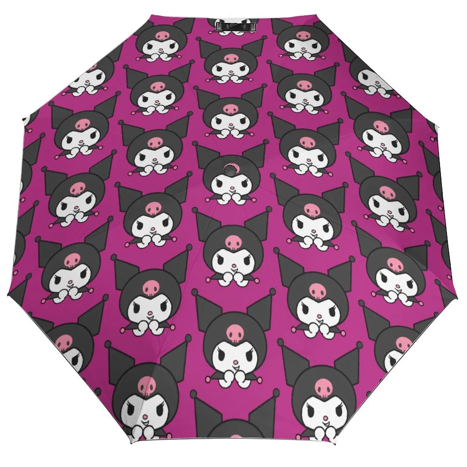 

Kuromi японский кавайный мультяшный зонт от дождя и солнца, водонепроницаемый складной красочный автоматический летний зонт с узором