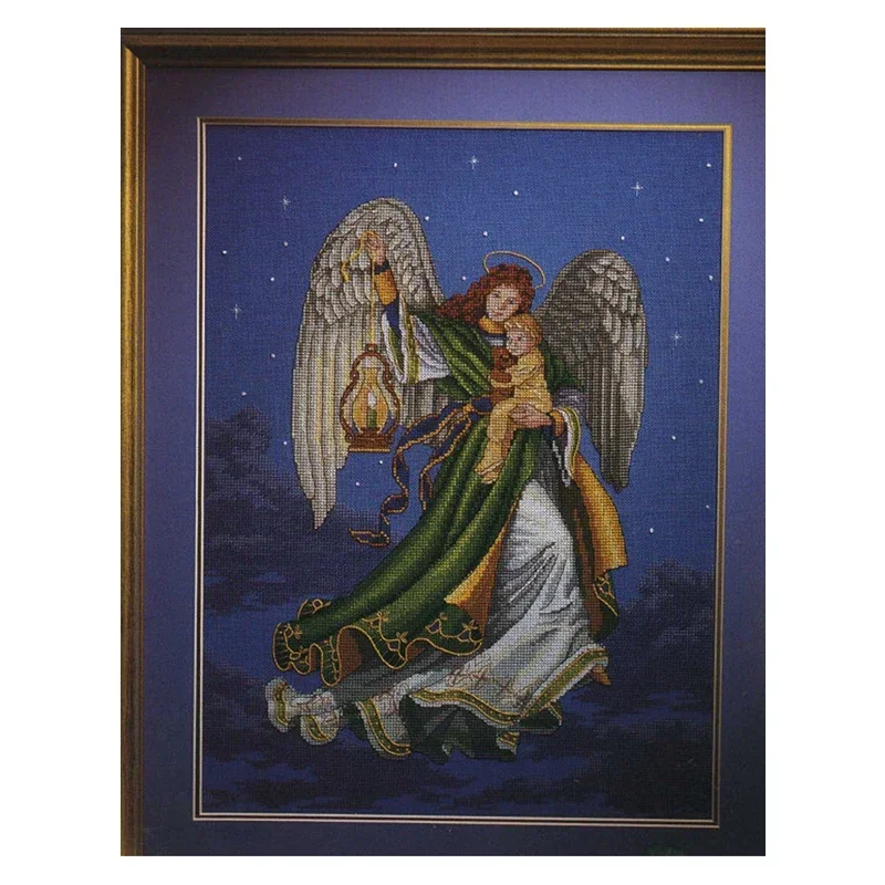 

Набор для вышивки крестом Amishop Gold Collection, милый набор для вышивки крестом «Ангел мечты», детский фонарь «Звездная ночь», дим 00269