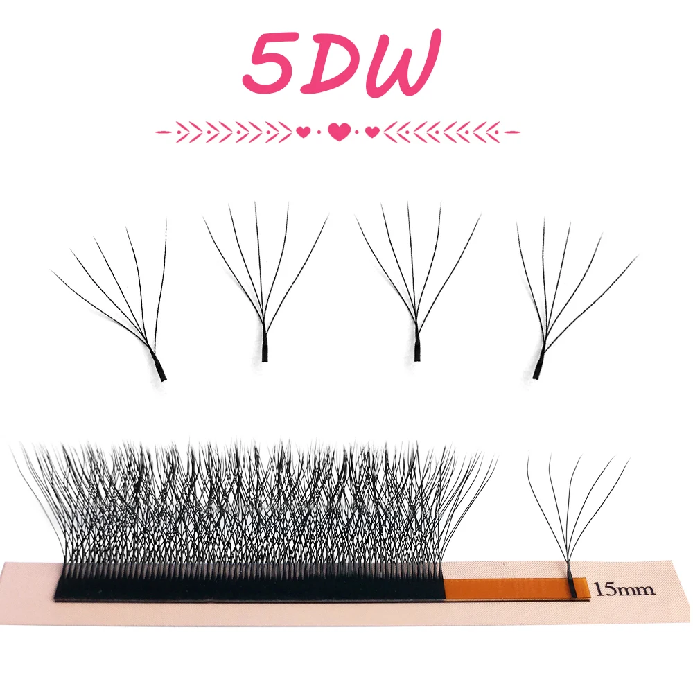 Goddess 3D 4D 5D 6D Premade Fans Eyelash Extension W Style Faux Mink Natural Soft Bloom Lash Automatic Flowering Volume Eyelash