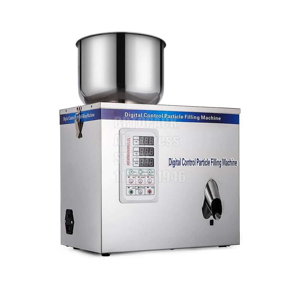 BRTOPACK Powder Filling Machine Semi Automatic Particle 1-30G Granule Tea Weighing Filling Packing Machine For Seeds Coffee Bean