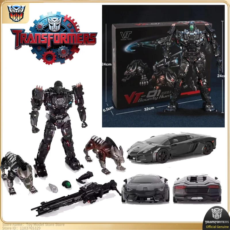 

24 см игрушки в наличии Трансформер UT VT01 Блокировка с двойными собаками фигурки модели робота Коллекционные фигурки для энтузиастов