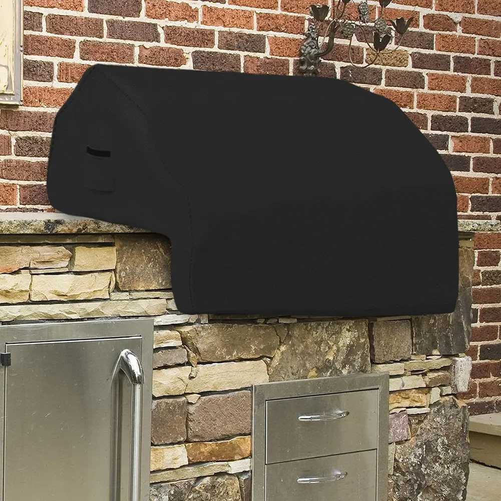 210D Oxford Cloth BBQ Grill Cover For Built-In Barbecue Grill Top With Waterproof Coating Outdoor Picnic Grill Dust Cover New