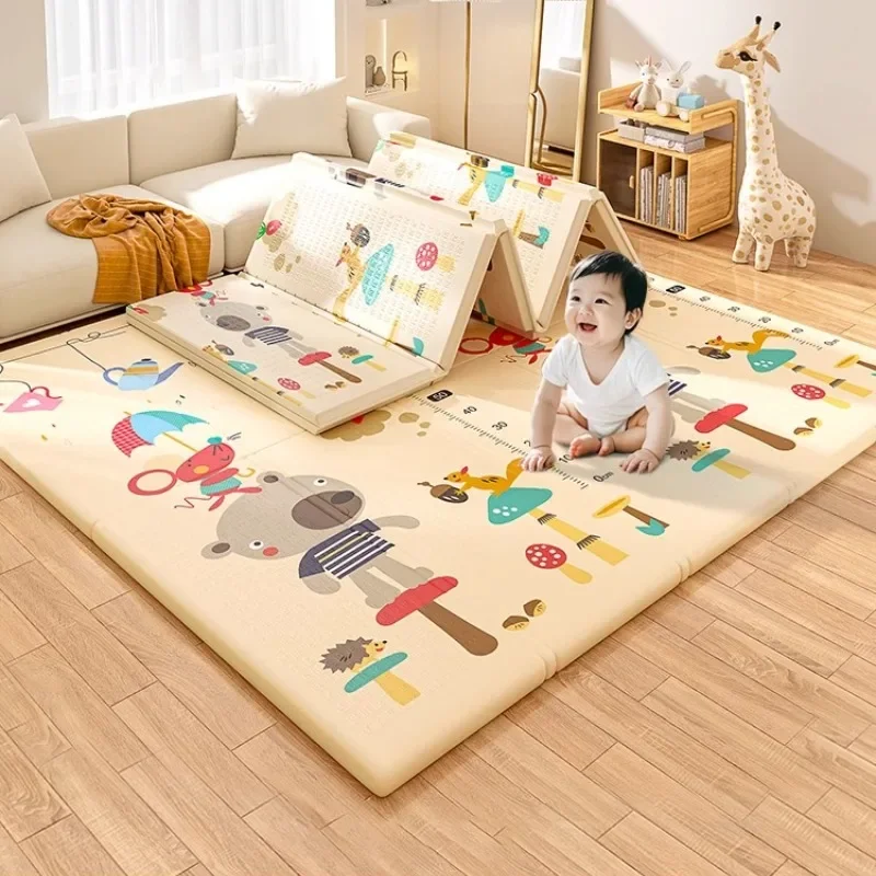 

Нетоксичный складной детский игровой коврик, утолщенный коврик для ползания без формальдегида, коврик для ползания для младенцев и малышей, подходит для дома и гостиной