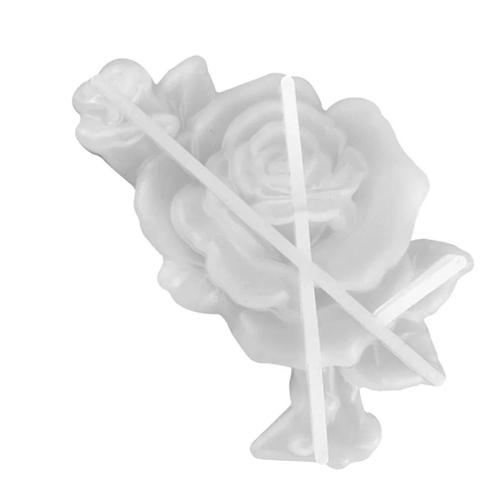 1 قطعة قالب السيليكون الوردي لتقوم بها بنفسك قالب راتنجات الايبوكسي صينية الصب الإبداعية للحلي زهرة الورد الزخرفية قالب ذاتي الصنع