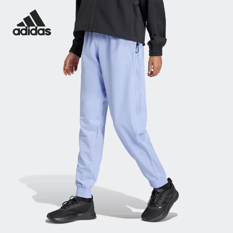 Adidas Sweat Wicking Button Zip Waist Cargo Cut Slant Pockets Camping Long TrousersIK5473