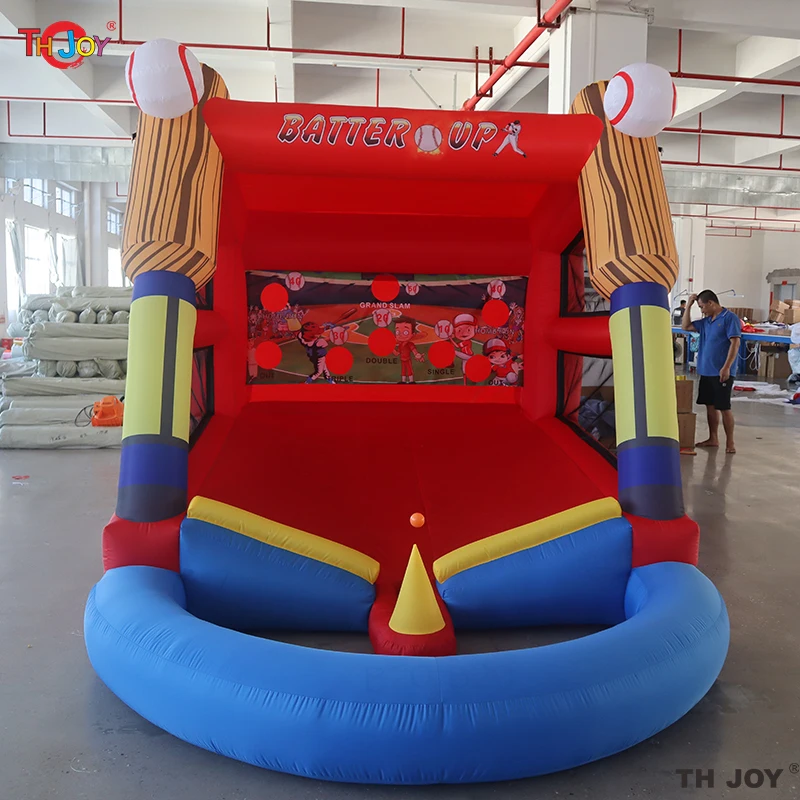 Fast Air Shipping to door,5x3m Outdoor Giant Inflatable Baseball Batting Cage  Batter Up Sport Games