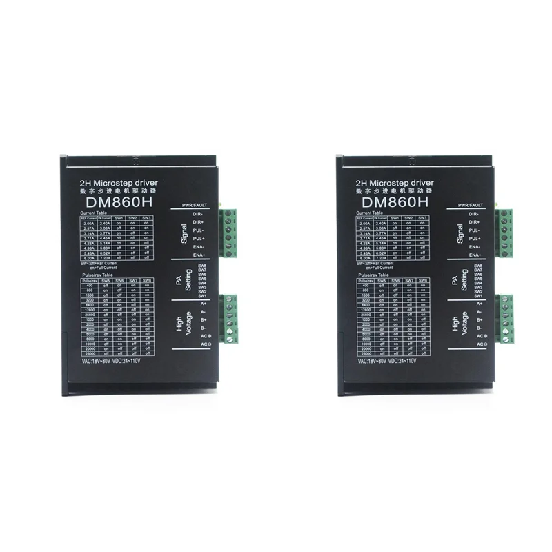 

A69Z 2X Microstep Drive DM860H DSP цифровой тип 57/86 драйвер шагового двигателя с вентилятором для DMA