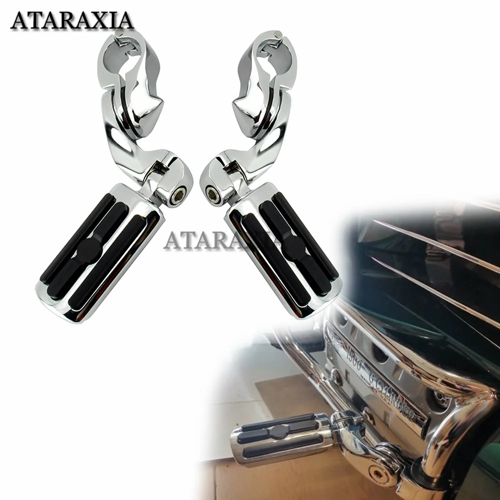 

Motorcycle Foot Pegs Highway Pedals Footrest 32mm 1-1/4" Footrest Mount Kits For Harley Touring Road Electra Street Glide FLHR