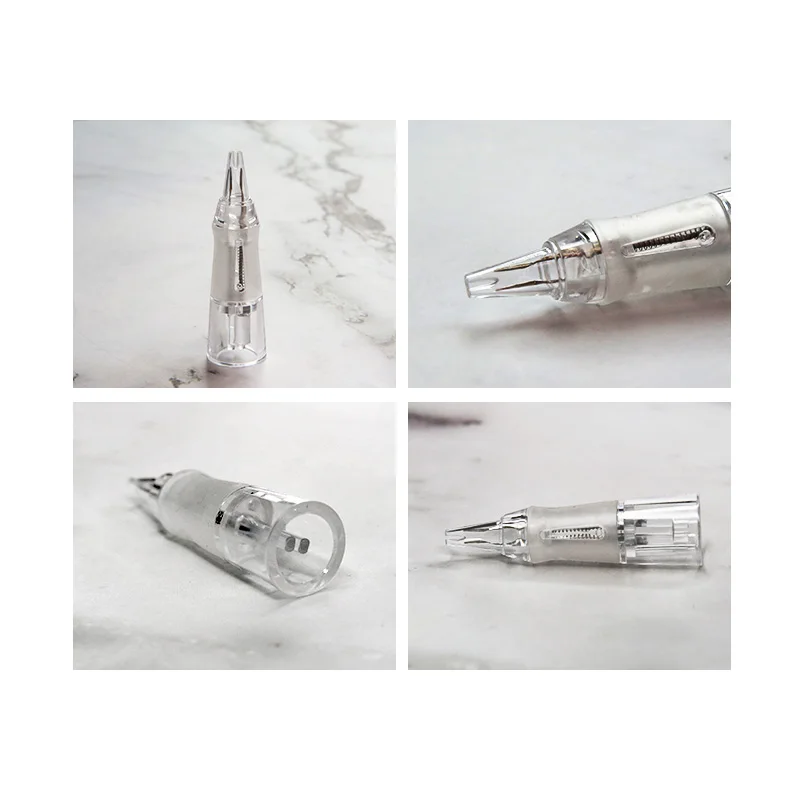 10 قطعة إبر خرطوشة الوشم إبر مزدوجة احترافية لآلة قلم الوشم إبر الوشم القابل للتصرف للمكياج الدائم #5