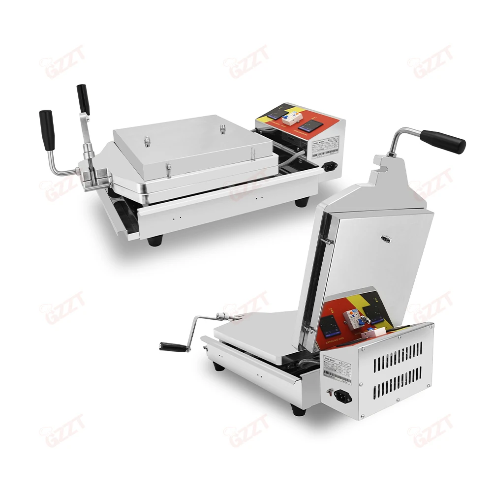 

110V 220V Setting Time Temperature Crispy Fossil Seafood Pie Maker Scallop Cracker Machinery Senbei Making Maker Machine