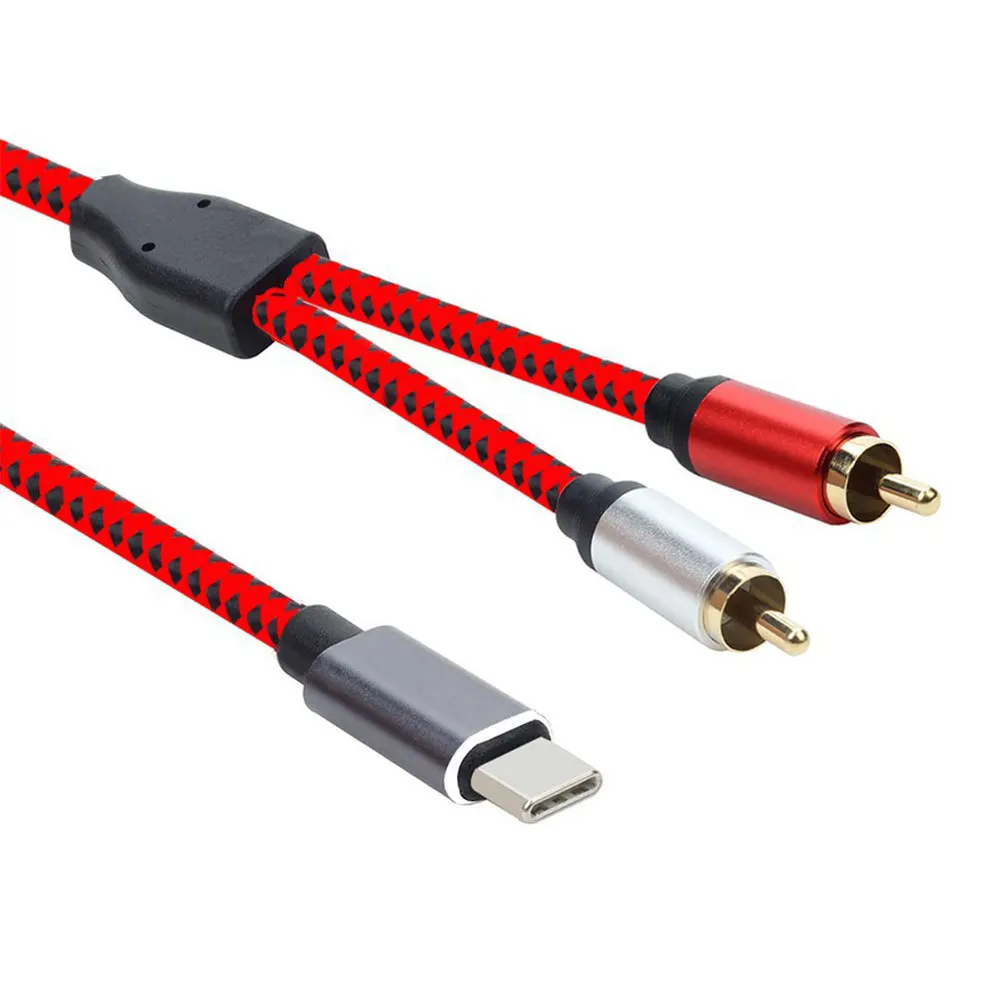 

1pc Type C To Cable 1M Red Aluminum Alloy Oxidized Sand Scratch Resistant Ultra Thick Wire For Equipment Charging