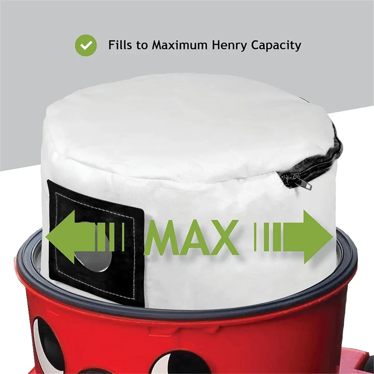 Многоразовые моющиеся мешки для пыли A62X с молнией для запасных частей для пылесоса Numatic Henry Hetty James Edward AS200