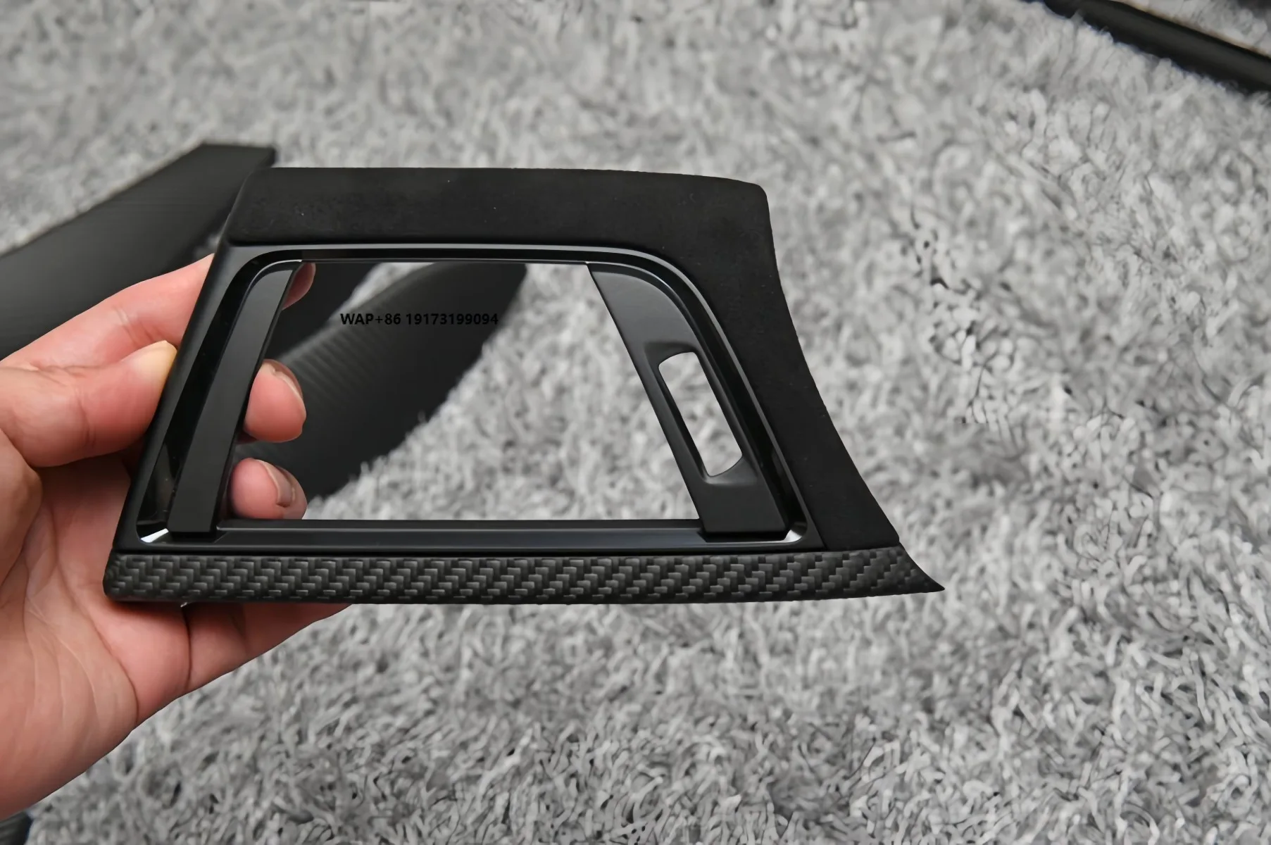 

For-BMW F30 F32 F33 F34 F35 F36 F80 F82 F83 F84 M Performance Matte Carbon Fiber Alcantara Interior Kit Dashboard Trim Set