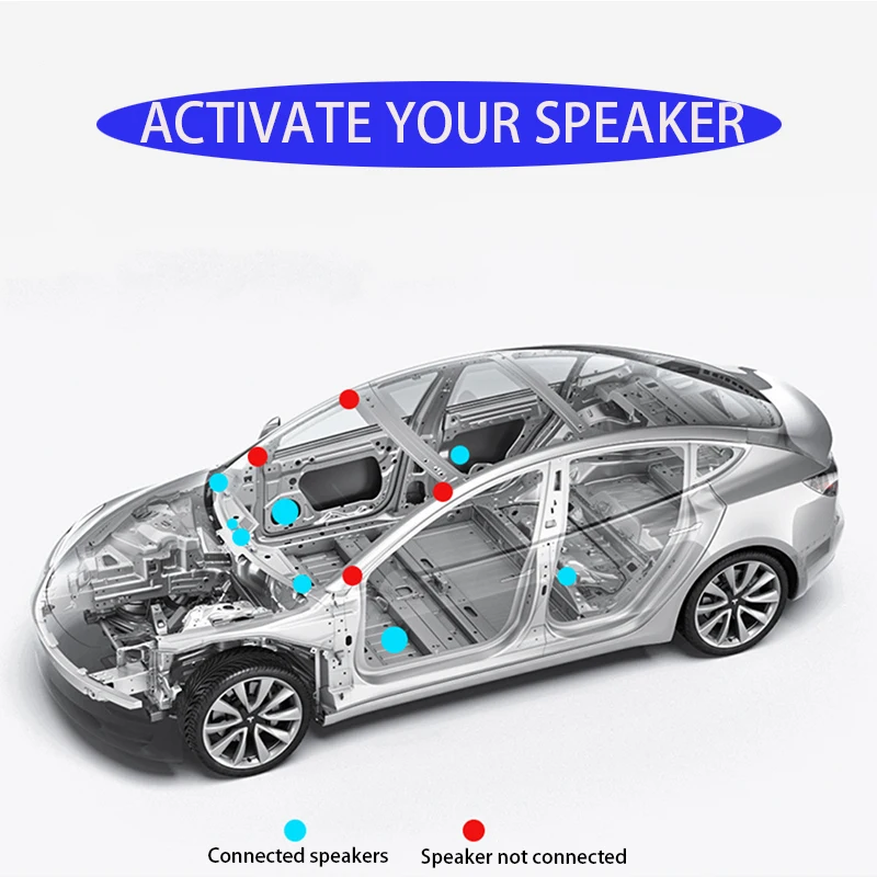 Standard Range Plus Audio Attivazione Inactive Cablaggio SR + Cavo clacson Altoparlante Per Tesla Model 3 2018 - 2020 2021 2022 2023