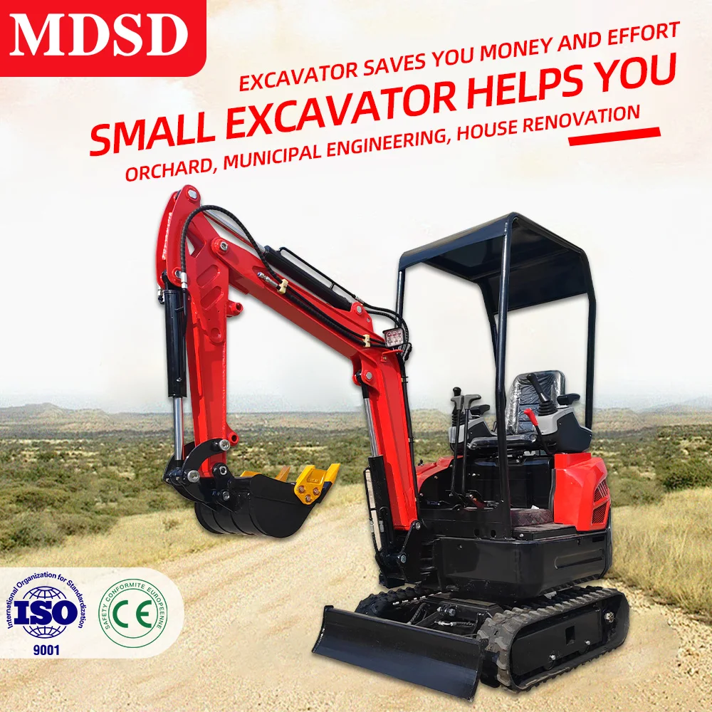 حفارة زراعية صغيرة مبيعات المصنع مباشرة 2 طن حفارة زاحفة صغيرة EPA EURO5 محرك حفارة هيدروليكية صغيرة للمزرعة