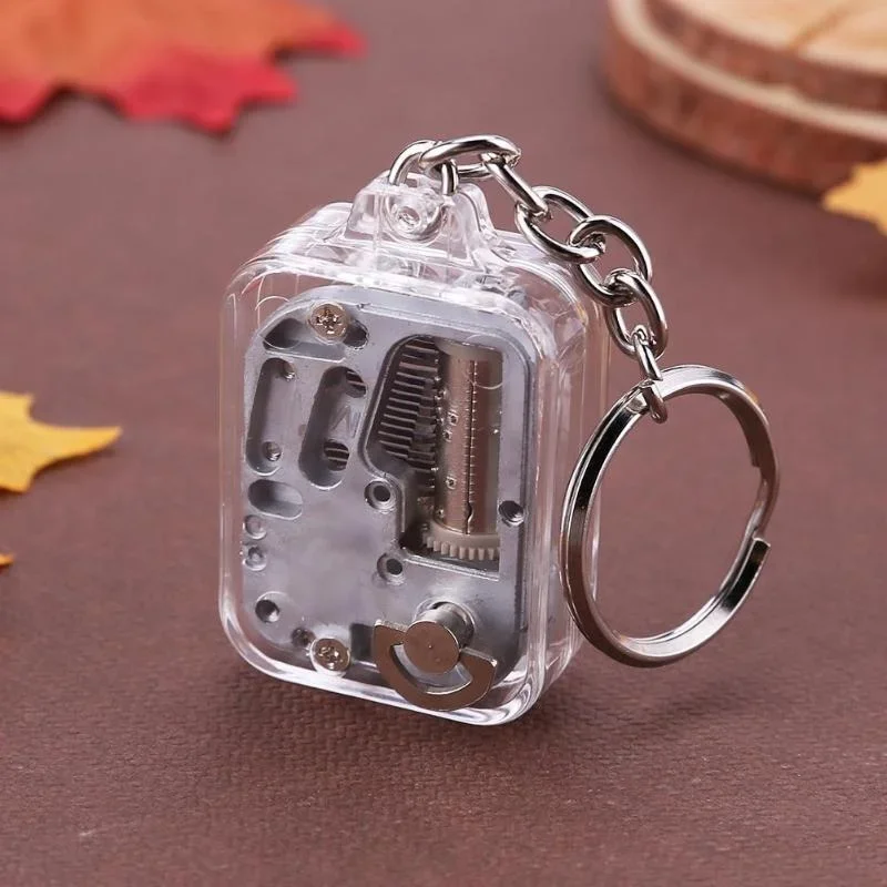 Clockwork Music Box Music Box Keychain Pendant Creative Gift Gift Souvenir DIY Portable Musical Instrument