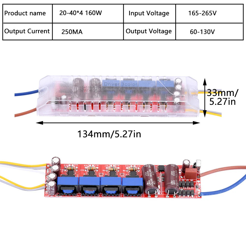 Telecomando a infrarossi plafoniera LED intelligente dimmerazione continua e Driver di colore 48W 80W 100W 120W 160W 200W 240W 288W