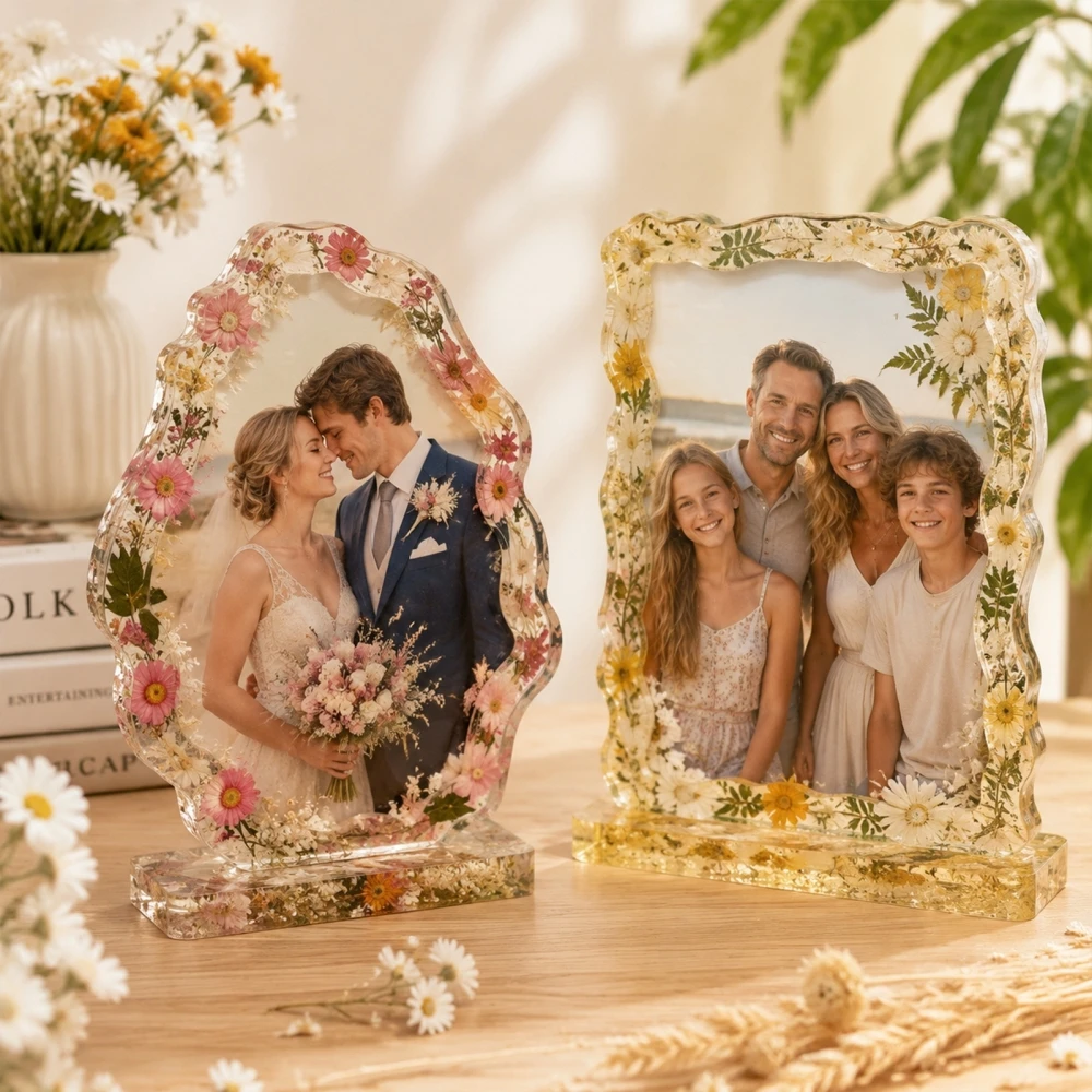 S0305 Love Heart Shell Photo Frame Resin Mold DIY Crystal Dried Flower Ornament Silicone Mold for Epoxy Handcraft Art Projec - view 4
