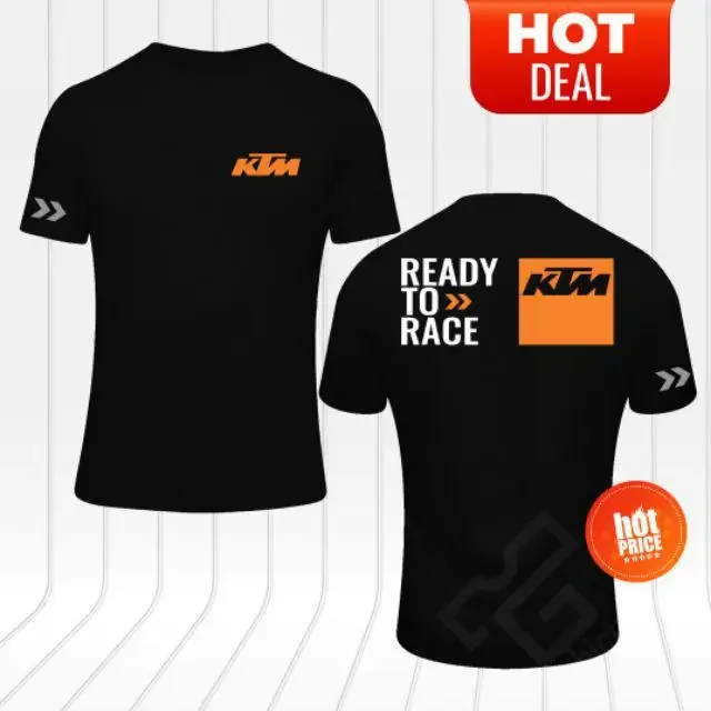 Camiseta KTM To Race con logotipo de motocicleta, camiseta de algodón de 160 g/m², manga corta unisex, talla grande disponible