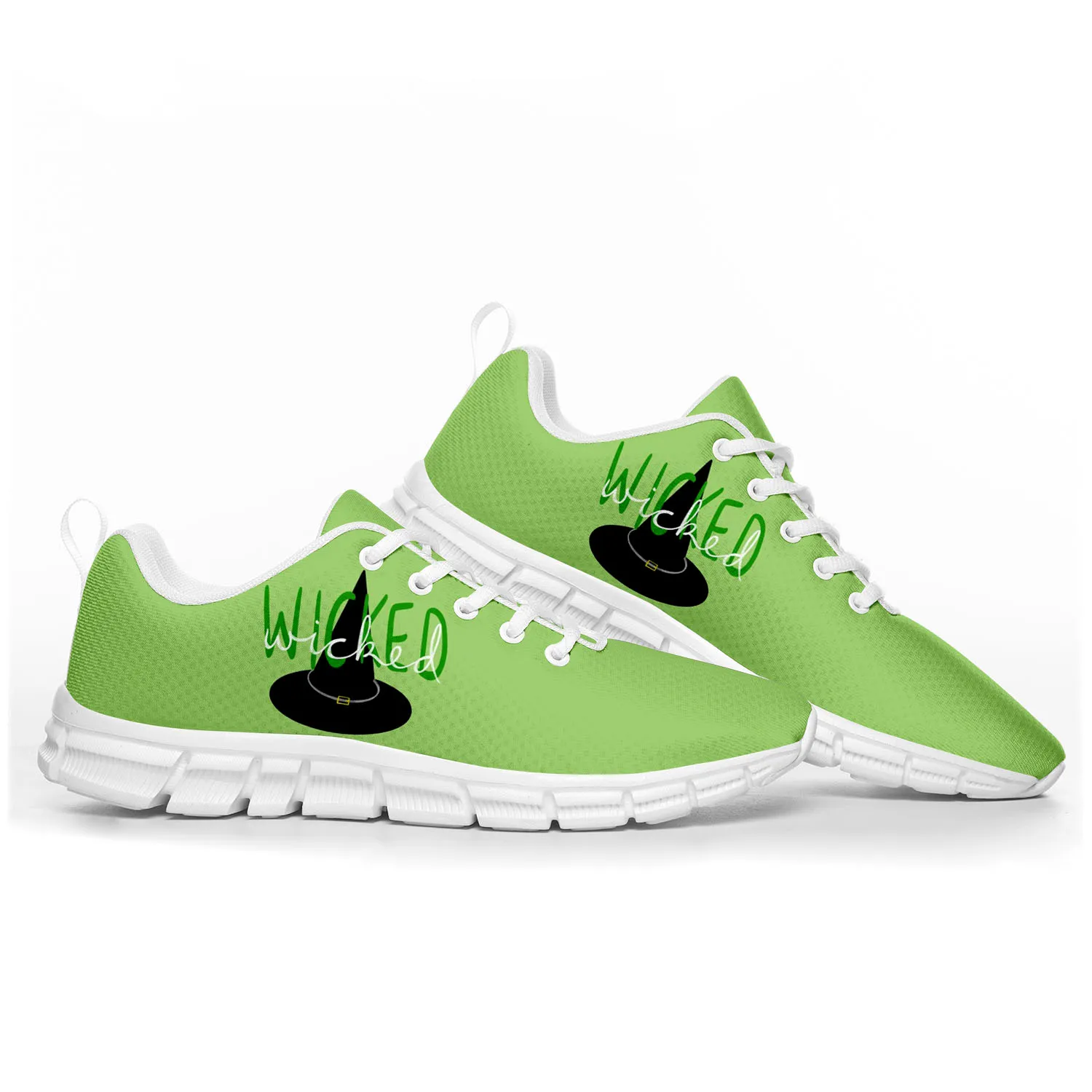 WICKED He Musical Elphaba Wicked Witch Sports Shoes Mens Womens Teenager Kids Children Sneakers Parent Child Sneaker Custom Shoe