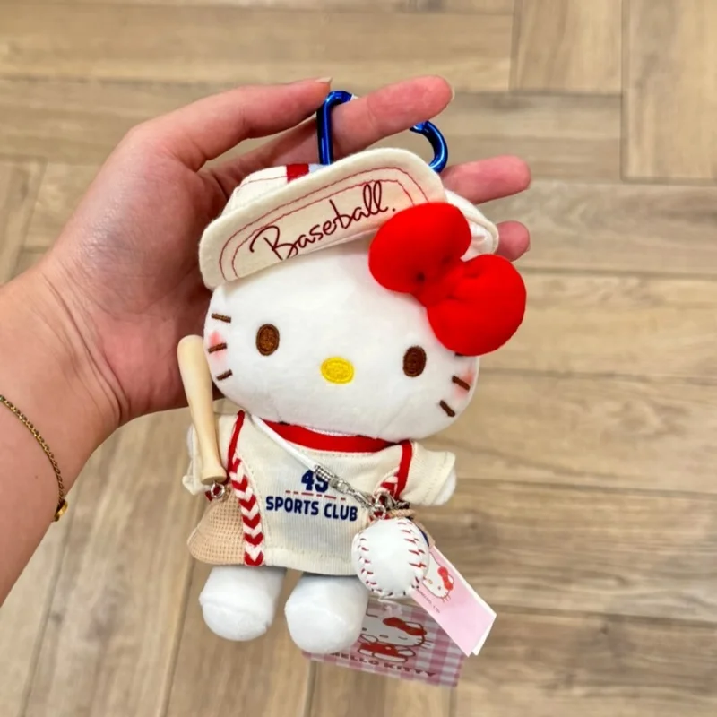 Kt猫のかわいいぬいぐるみセット、バイクの運転手、テニスプレーヤーのスタイル、バックパックペンダント、携帯電話ペンダント、キーホルダー人形、完璧なフェスティバルギフト