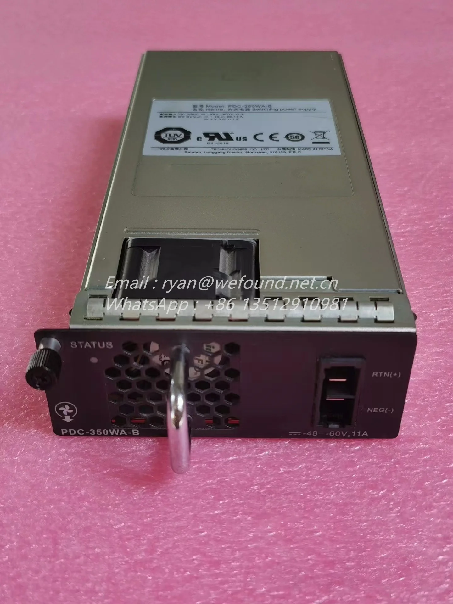 PDC-350WA-B (B：back-to-front) 350W DC Power Supply Module