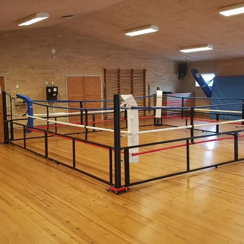 4m/5m/6m Customized Size Color Foldable Boxing Ring Collapsible Training Ground Elevated Portable Floor Boxing Ring