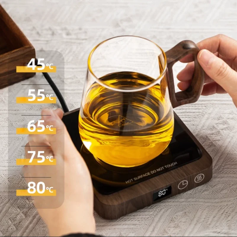 20W Electric Coffee Mug Warmer with 5 Gear Temperature Control Hot Plate Cup Heating Pad for Milk Tea Water 220V