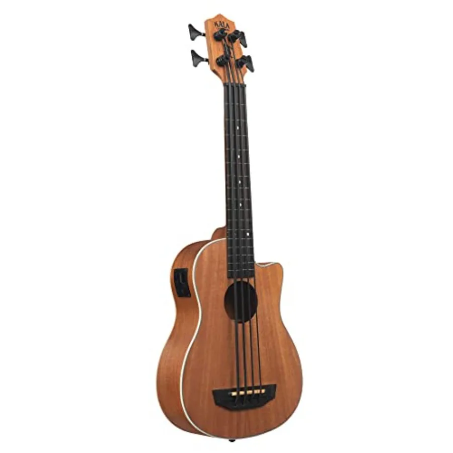 

Scout Acoustic-Electic Fretless UBASS for live performance, solid mahogany body, natural finish, ultra-portable with rich low-e